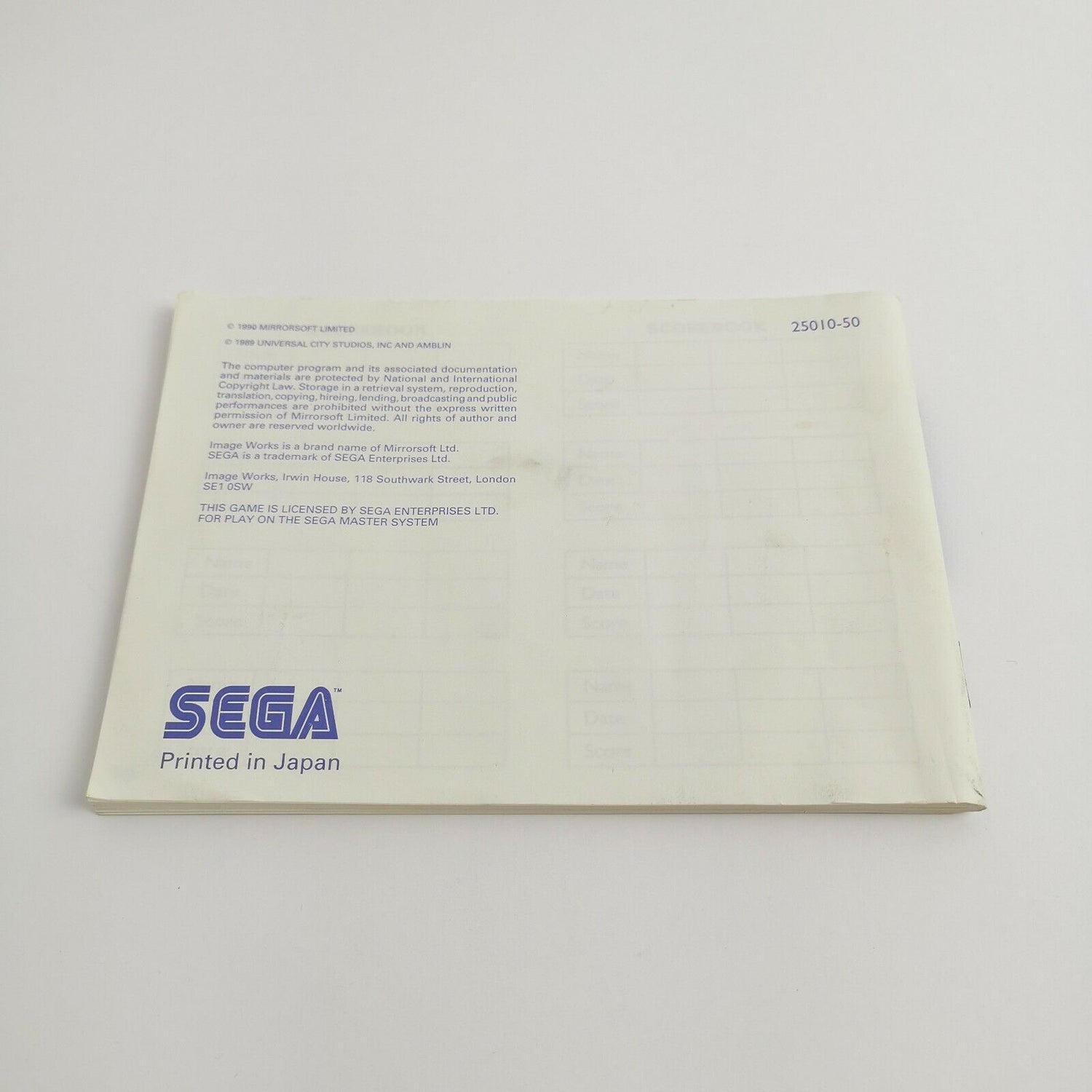 Sega Master System Spiel 