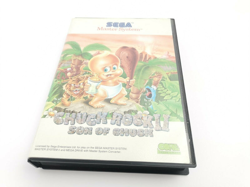 Sega Master System game "Chuck Rock II Son of Chuck" original packaging | Pal | MS