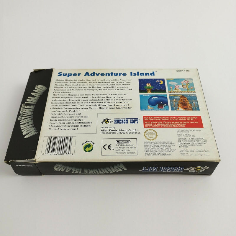 Super Nintendo game "Super Adventure Island" SNES | Original packaging | PAL NOE