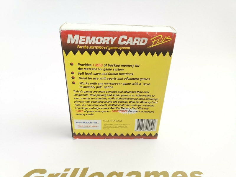 Nintendo 64 Zubehör " Memory Card " N64 | Ovp | Pal |