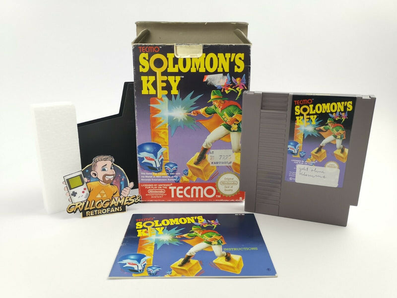 Nintendo Entertainment System Spiel " Solomons Key " NES | Ovp | Pal-B NOE