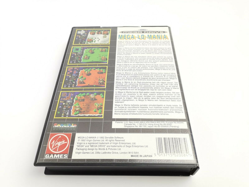 Sega Mega Drive Spiel " Mega-Lo-Mania " MD | MegaDrive | Ovp | Pal