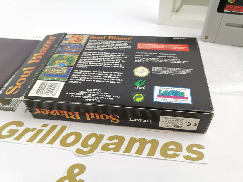 Super Nintendo Spiel " Soul Blazer " | Snes | Ovp | Pal | CIB