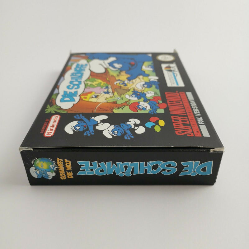 Super Nintendo Spiel " Die Schlümpfe + Poster " SNES | OVP | PAL Version NOE