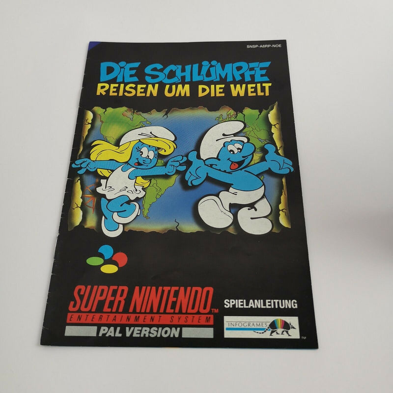 Super Nintendo Spiel " Die Schlümpfe Reisen um die Welt " SNES | OVP | PAL NOE