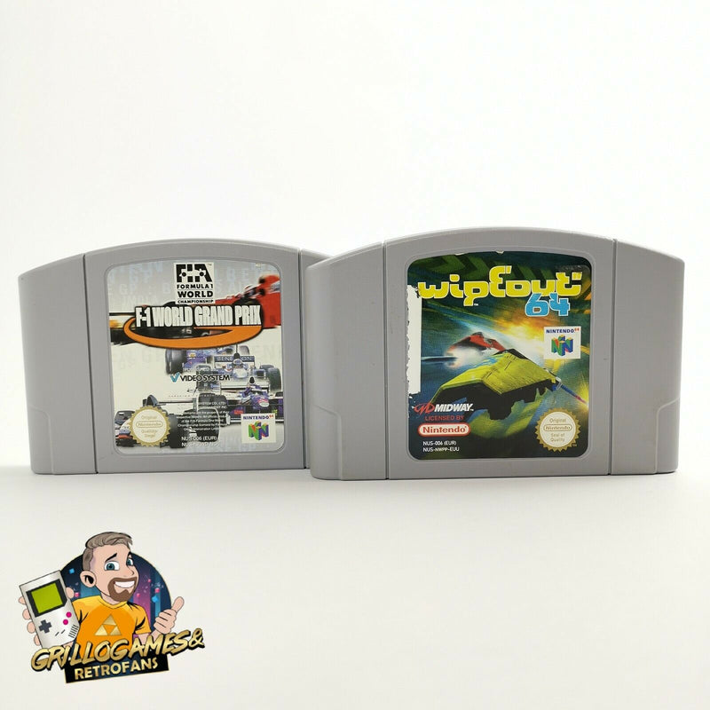 Nintendo 64 Spiele " F1 World Grand Prix + Wipeout 64 " N64 | Module Cartridge