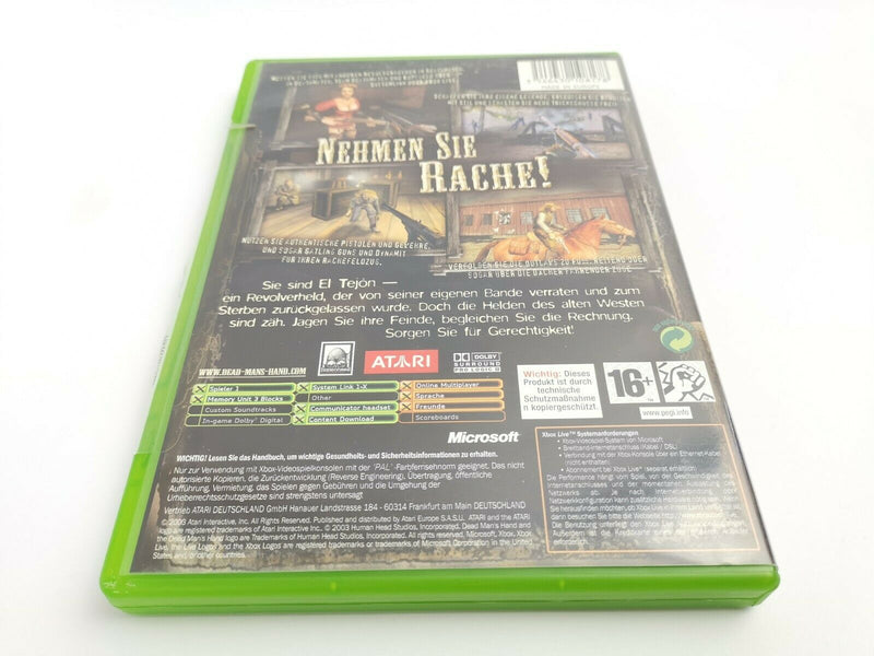 Microsoft Xbox Classic game "Dead Mans Hand" original packaging | Pal