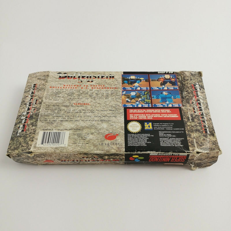 Super Nintendo game "Wolfenstein 3D" SNES | Original packaging | PAL version UKV