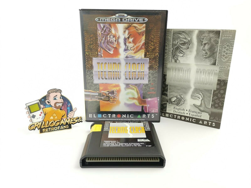 Sega Mega Drive Spiel " Techno Clash " | Pal | Ovp | Sega MD MegaDrive