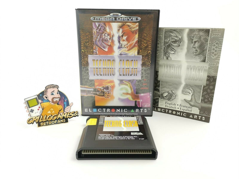 Sega Mega Drive game "Techno Clash" | Pal | Original packaging | Sega MD MegaDrive