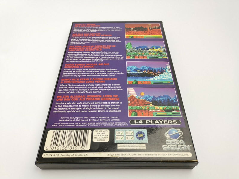 Sega Saturn Spiel " Worms " Ss SegaSaturn | OVP | PAL