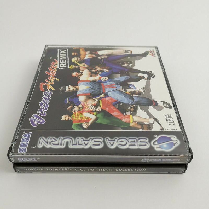 Sega Saturn Spiel " Virtua Fighter Remix + Portrait Disc " Big Box | OVP | PAL
