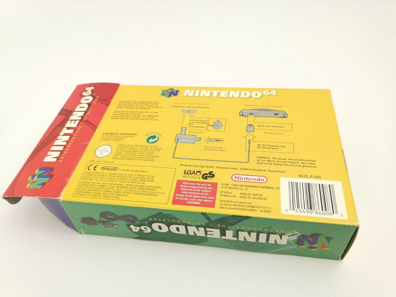 Nintendo 64 Zubehör " Antennenweiche / RF-Modulator " Audio / Video | Ovp | N64