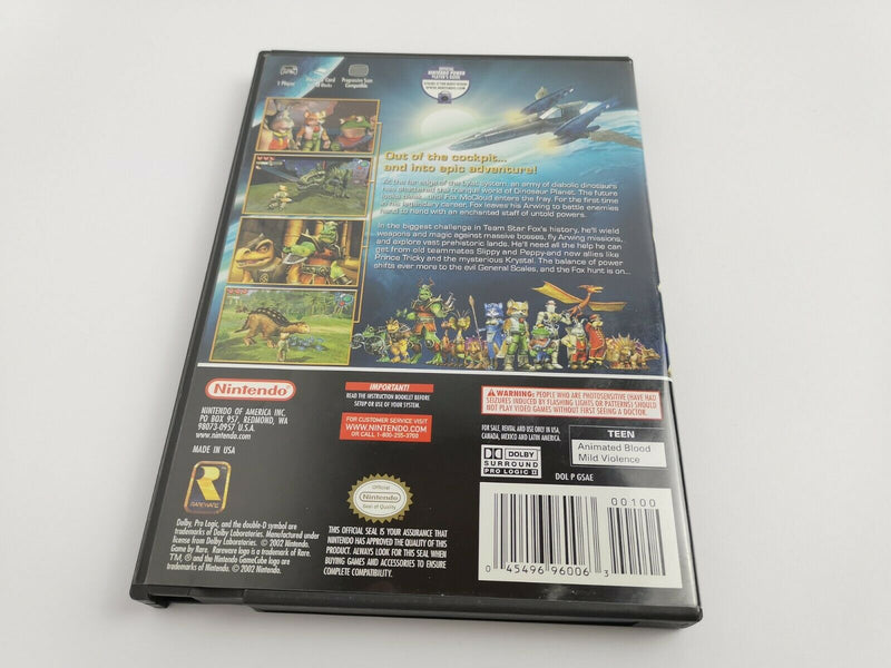 Nintendo Gamecube game "Starfox Adventures" Game Cube | Original packaging | Ntsc-U/C America