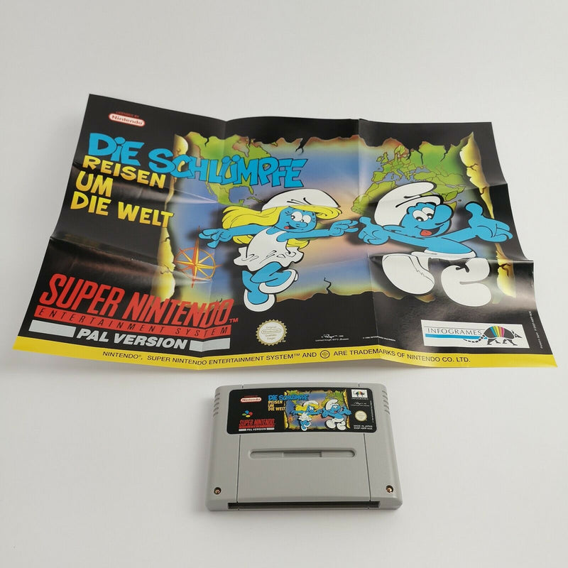 Super Nintendo game "The Smurfs Travel the World" SNES | OVP PAL NOE [2]