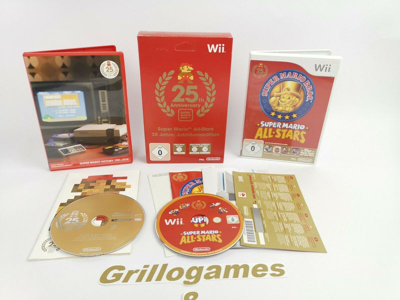 Nintendo Wii Spiel " Super Mario All-Stars 25 Jahre Jubiläumsedition " 25th Ann.