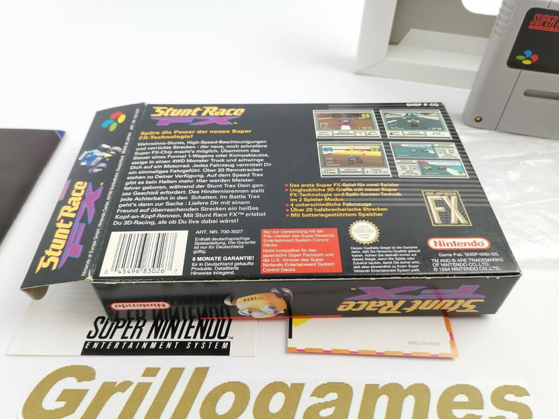 Super Nintendo Spiel " Stunt Race FX " Snes | Ovp | Pal | CIB |