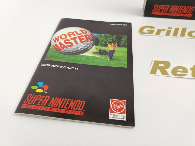 Super Nintendo Spiel " World Masters Golf " Snes | Ovp | Pal | CIB |