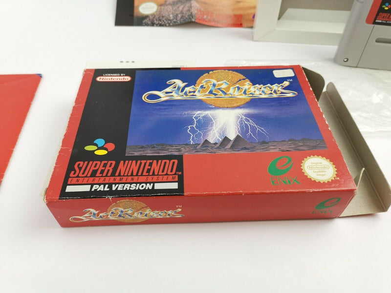 Super Nintendo game "Actraiser" | Snes | Original packaging | Pal | CIB * with poster