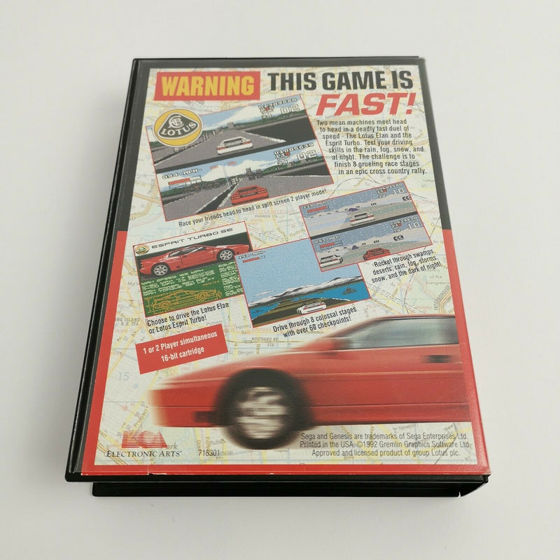 Sega Genesis Spiel " Lotus Turbo Challenge " MD Mega Drive | Ntsc-U/C USA | OVP