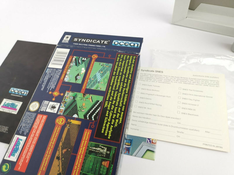 Super Nintendo game "Syndicate" | Snes | Original packaging | Pal | CIB