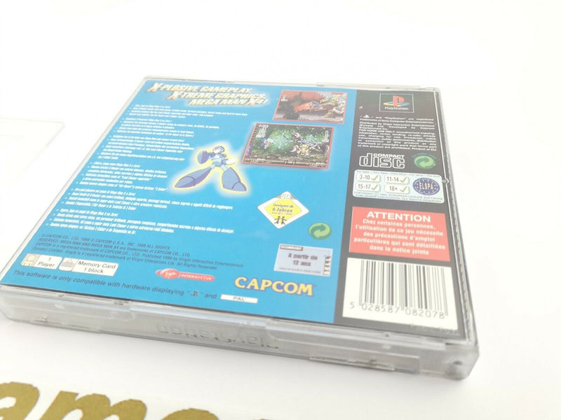 Sony Playstation 1 Spiel " Megaman X4 " PSX | Ps One | Ovp | Pal | Mega Man X 4