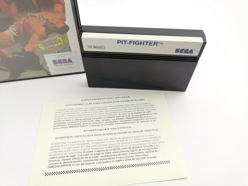 Sega master system game "Pit Fighter" original packaging | Pal