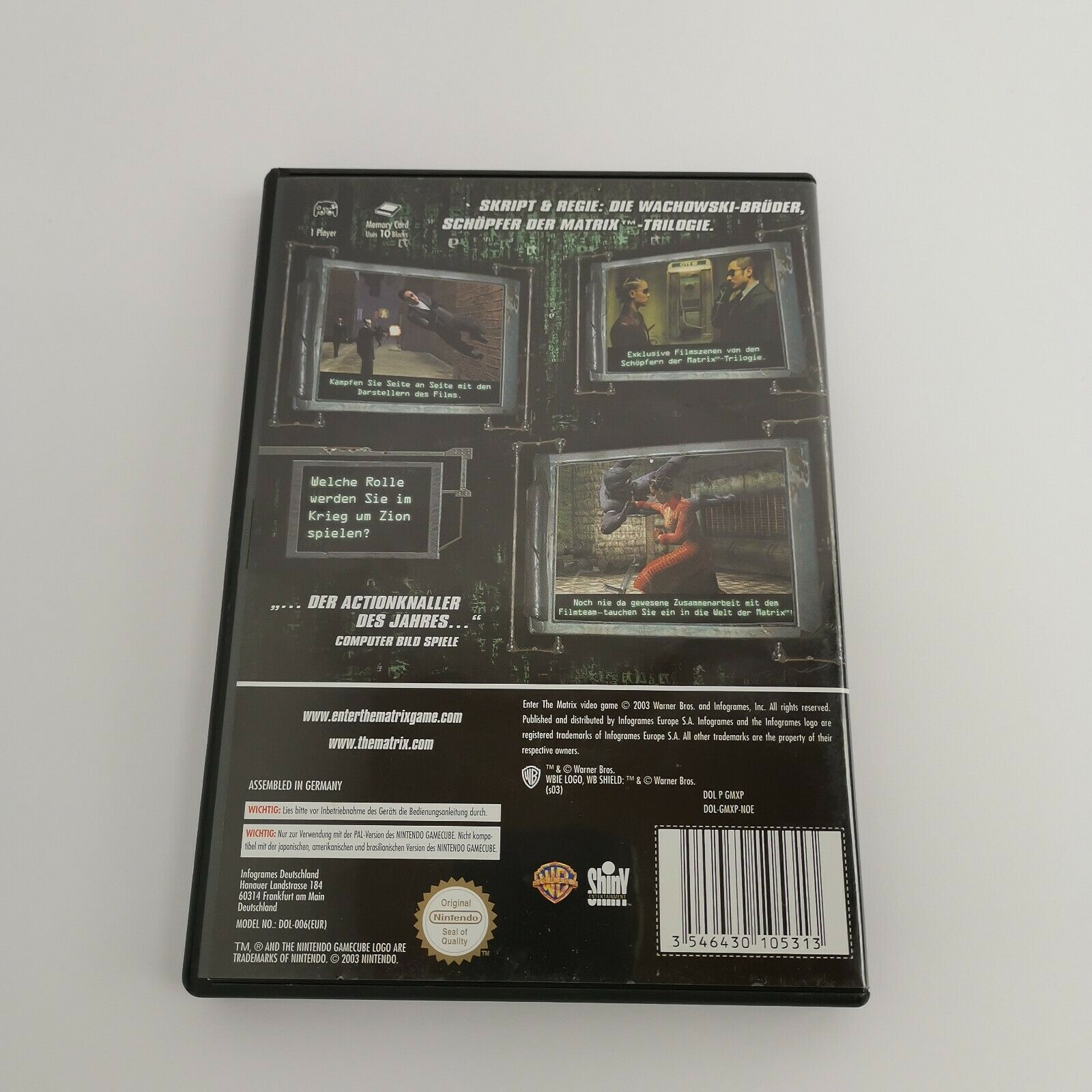 Nintendo Gamecube Spiel " Enter The Matrix " GC GameCube | OVP | PAL Atari