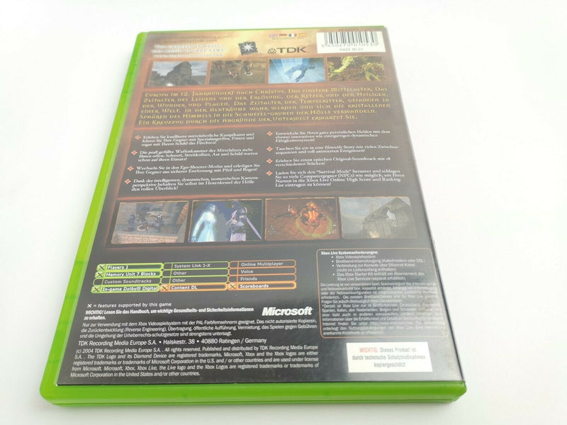 Microsoft Xbox Classic Game "Knights of The Temple Infernal Crusade" Original Box | Pal