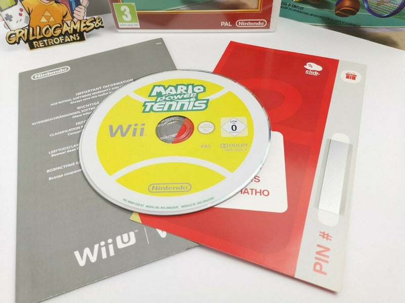 Nintendo Wii game "Mario Power Tennis" Wii U French version