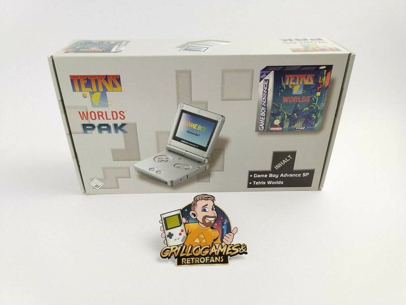Nintendo Gameboy Advance SP Konsole " Tetris Worlds Pak " Gba | Ovp | Game Boy