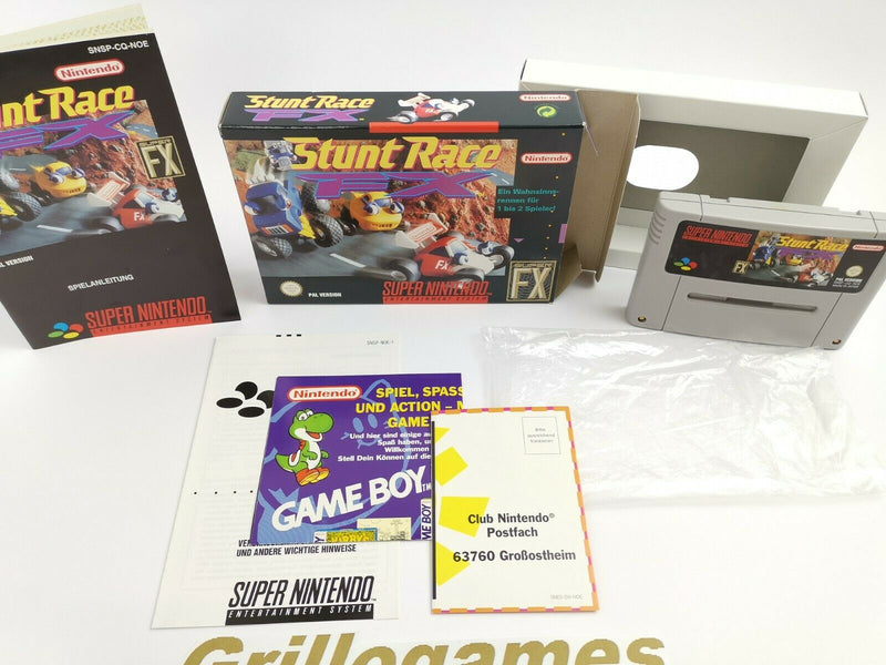 Super Nintendo Spiel " Stunt Race FX " Snes | Ovp | Pal | CIB |