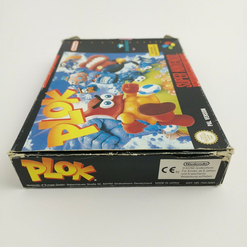 Super Nintendo Spiel " Plok " SNES | OVP | PAL NOE SFRG