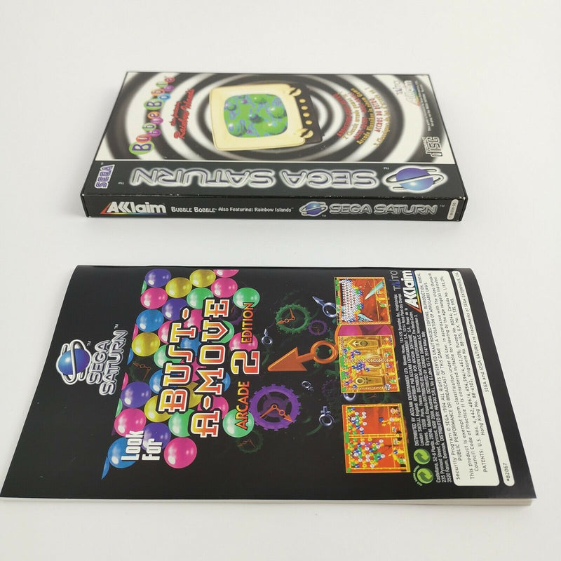 Sega Saturn Spiel " Bubble Bobble Rainbow Island " SegaSaturn | OVP | PAL