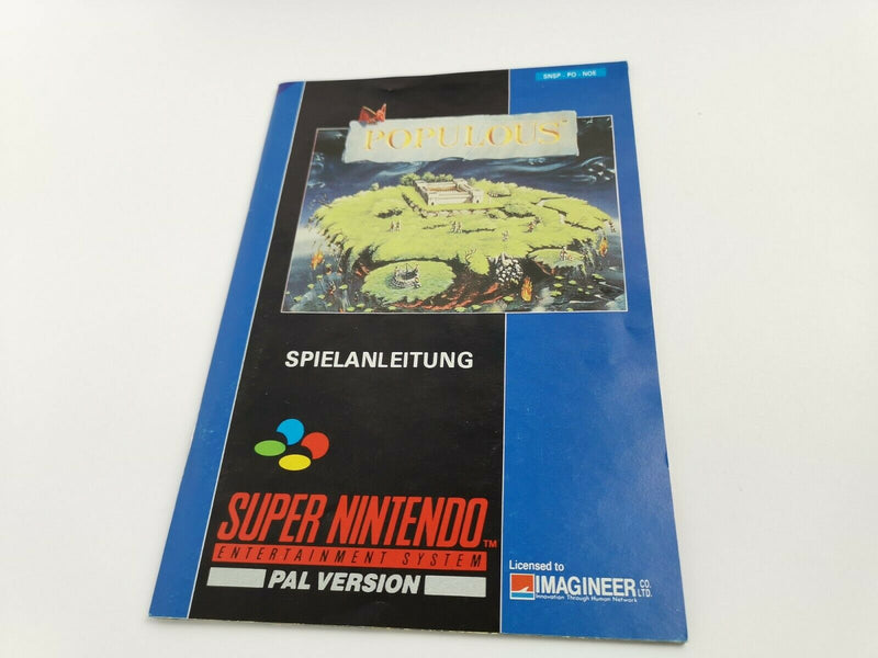 Super Nintendo Spiel " Populous " SNES | OVP | PAL NOE