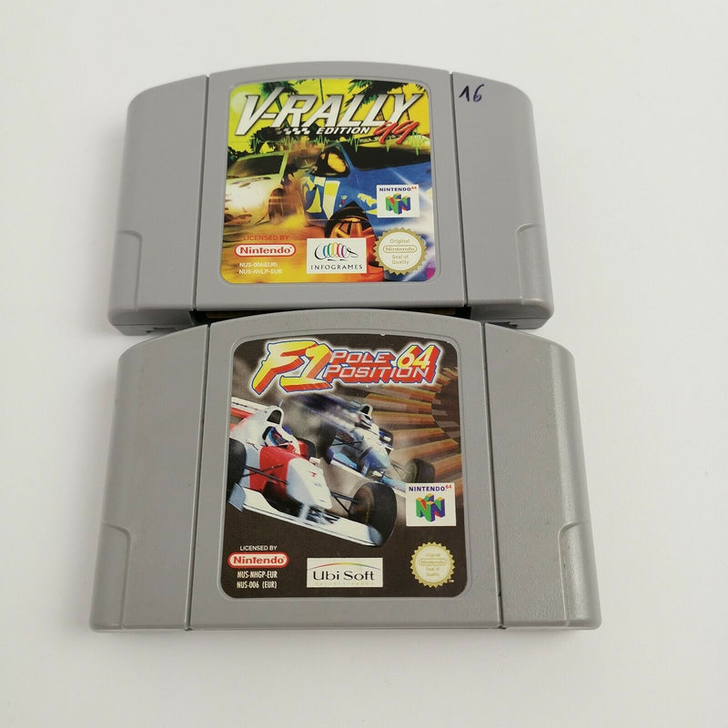 Nintendo 64 Spiele " F1 Pole Position & V-Rally " N64 | Module Cartridge | PAL