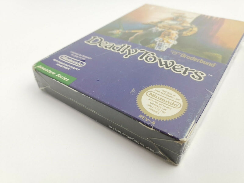 Nintendo Entertainment System game "Deadly Towers" NES | Original packaging | REV A