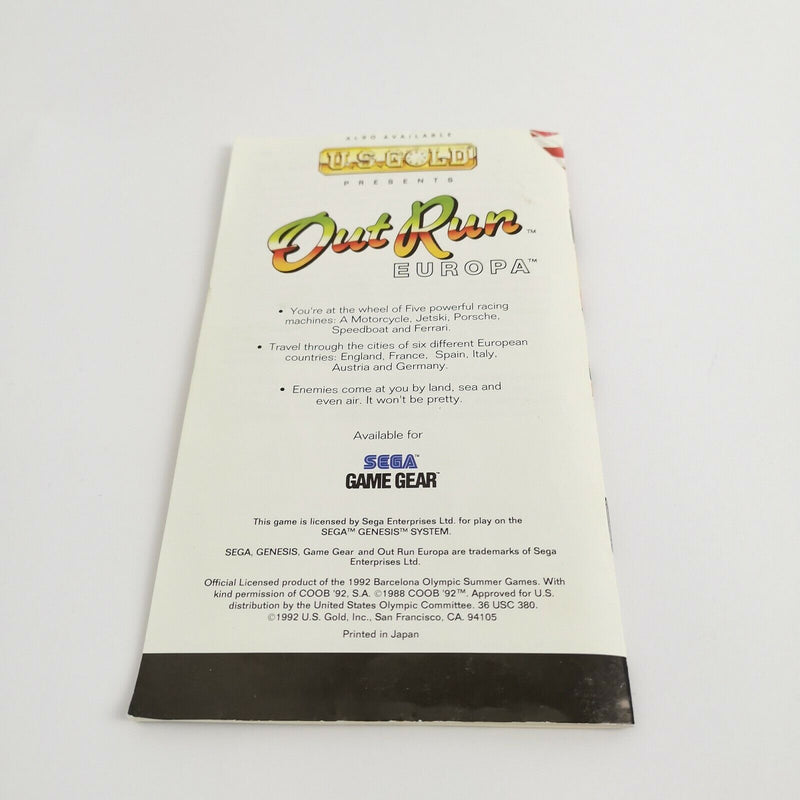 Sega Genesis Game "Olympic Gold Barcelona" MD Mega Drive | NTSC-U/C USA | Original packaging