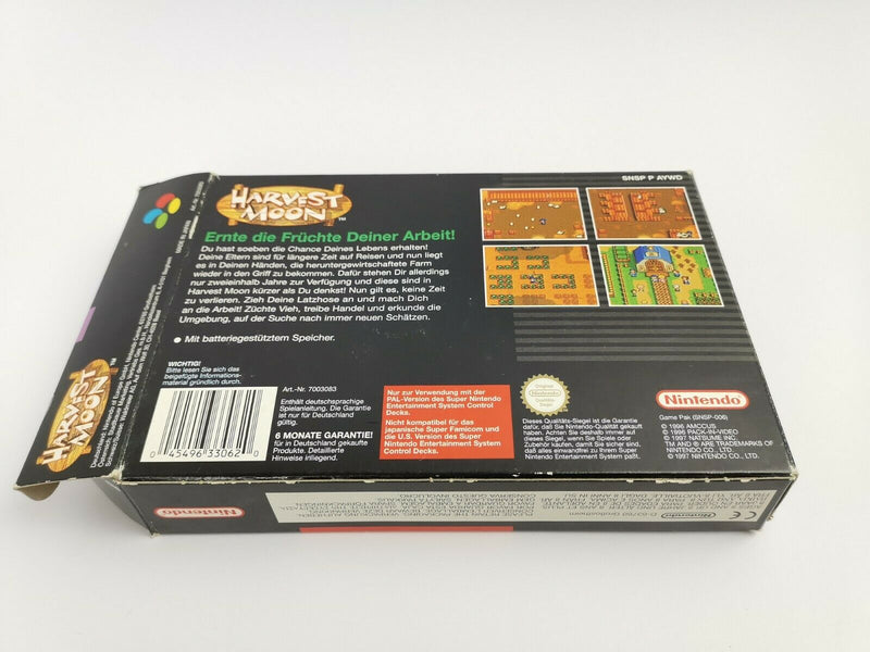 Super Nintendo game "Harvest Moon" SNES | Original packaging | PAL NNOE
