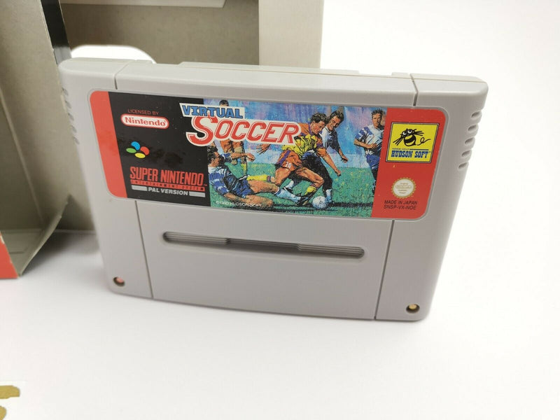 Super Nintendo game "Virtual Soccer" Snes | Original packaging | Pal | CIB |