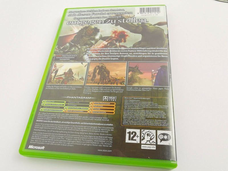 Microsoft Xbox Classic Spiel " Kingdom Under Fire The Crusaders " Ovp | Pal