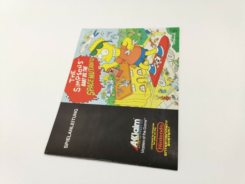 Nintendo Entertainment System Spiel " The Simpsons Bart vs. the Space Mutants "