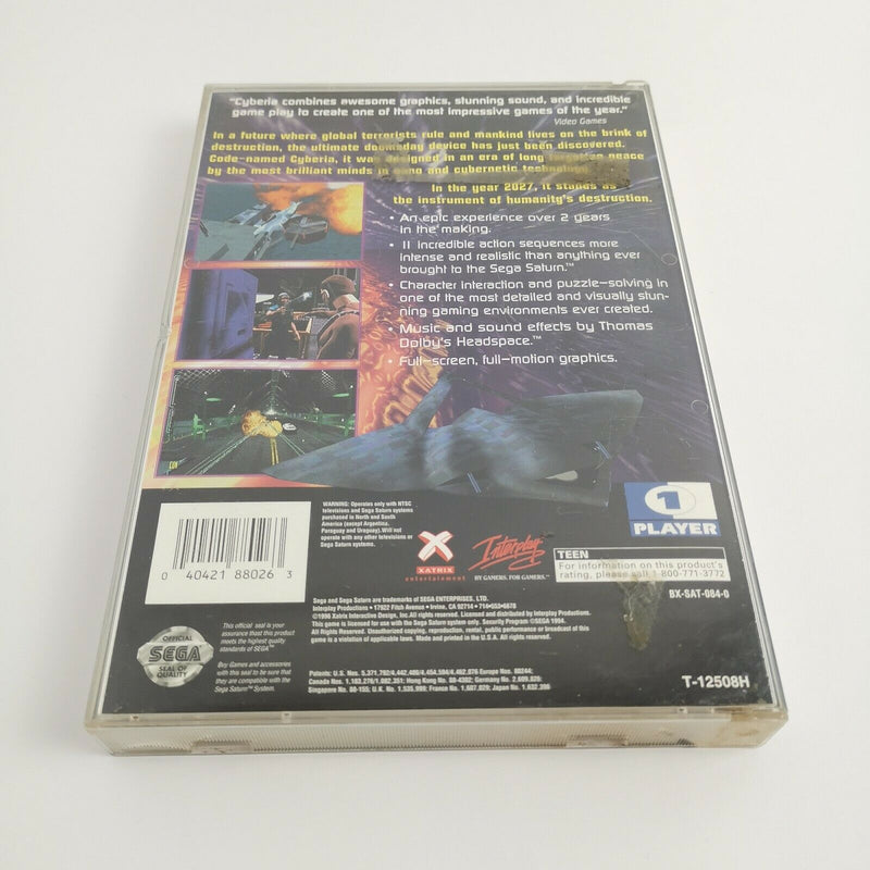 Sega Saturn game "Cyberia" SegaSaturn | Original packaging | NTSC-U/C USA