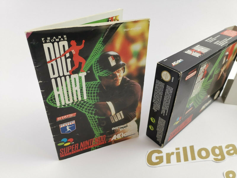 Super Nintendo Spiel " Big Hurt " Snes | Ovp | Pal | CIB |
