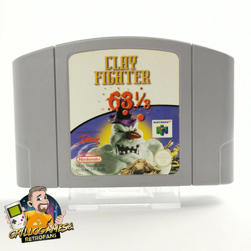 Nintendo 64 Spiel " Clay Fighter 63 1/3 " N64  Modul Cartridge PAL NOE