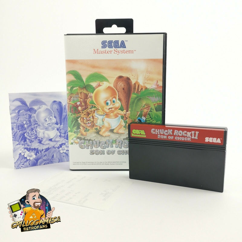 Sega Master System Spiel " Chuck Rock II 2 Son of Chuck " Mastersystem | OVP PAL