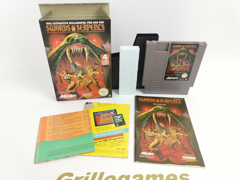 Nintendo Entertainment System Spiel " Swords and Serpents " | Nes | Ovp