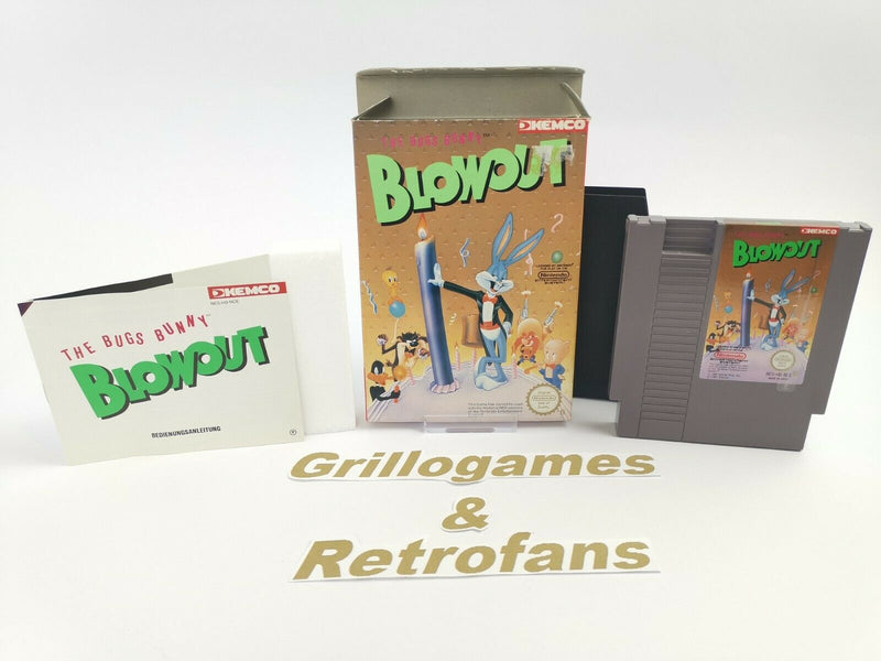 Nintendo Entertainment System Spiel " The Bugs Bunny Blowout " NES | Ovp | Pal