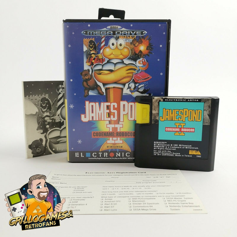Sega Mega Drive Spiel " James Pond II 2 Codename Robocod " MD MegaDrive OVP PAL
