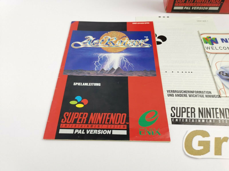 Super Nintendo game "Actraiser" | Snes | Original packaging | Pal | CIB * with poster